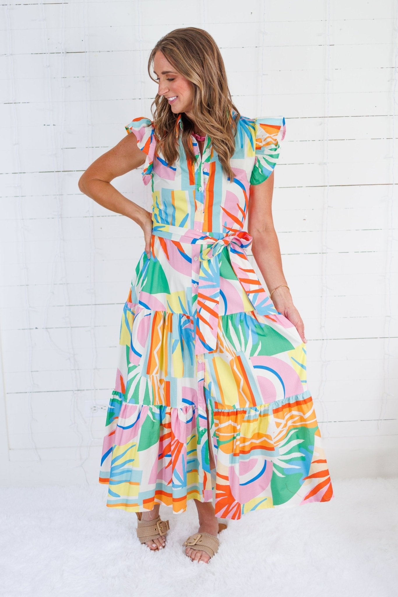 Barnes Sunshine Maxi Dress Flying Tomato