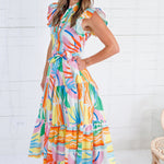 Barnes Sunshine Maxi Dress Flying Tomato