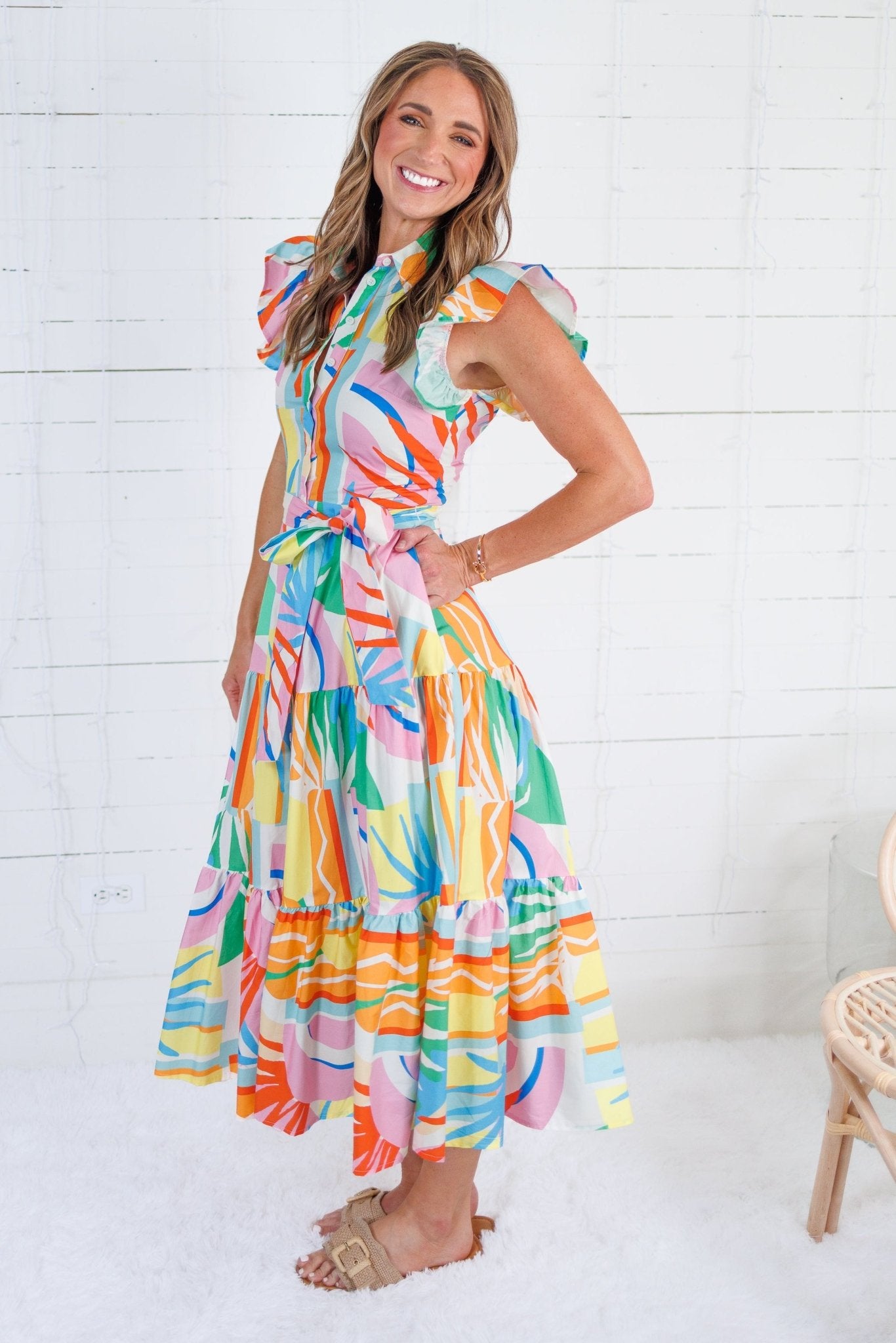 Barnes Sunshine Maxi Dress Flying Tomato
