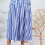 Barnum Royal + White Stripe Maxi Skirt