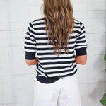 Bates Classic Black Stripe Sweater