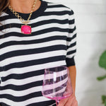 Bates Classic Black Stripe Sweater