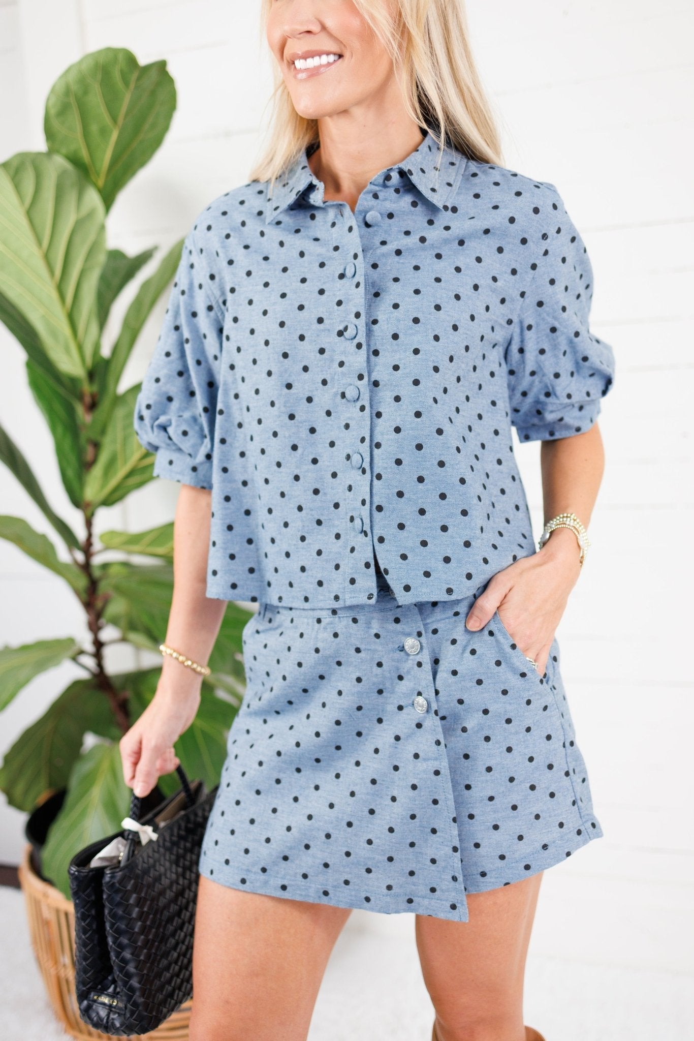 Baylie Denim Dot Skort Karlie