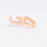 Nelson Matte Gold Hoop Earrings