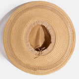 Boho Flat Brim Straw Hat