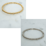 Beaded Dot +CZ Bangle Bracelet - A3 Accessories - Jewelry - Clover + Bee