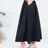 Beckett Black Pleated Maxi Skirt Brad & Rena