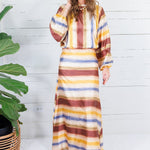 Bergen Fall Forest Stripes Top TCEC