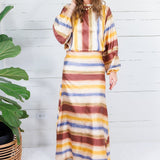 Bergen Fall Forest Stripes Top TCEC