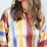 Bergen Fall Forest Stripes Top TCEC