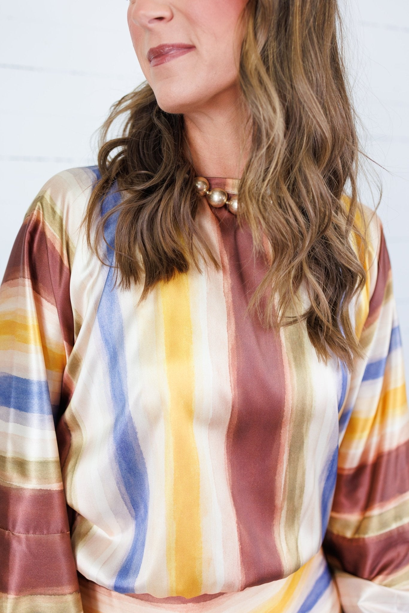 Bergen Fall Forest Stripes Top TCEC