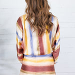 Bergen Fall Forest Stripes Top TCEC