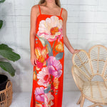 Betsy Sunset Blooms Maxi Dress