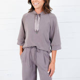 Bettye Mocha Hooded Top See and Be Seen