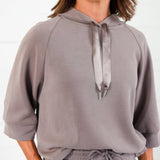 Bettye Mocha Hooded Top See and Be Seen