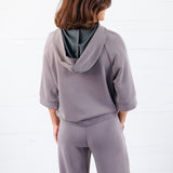 Bettye Mocha Hooded Top See and Be Seen