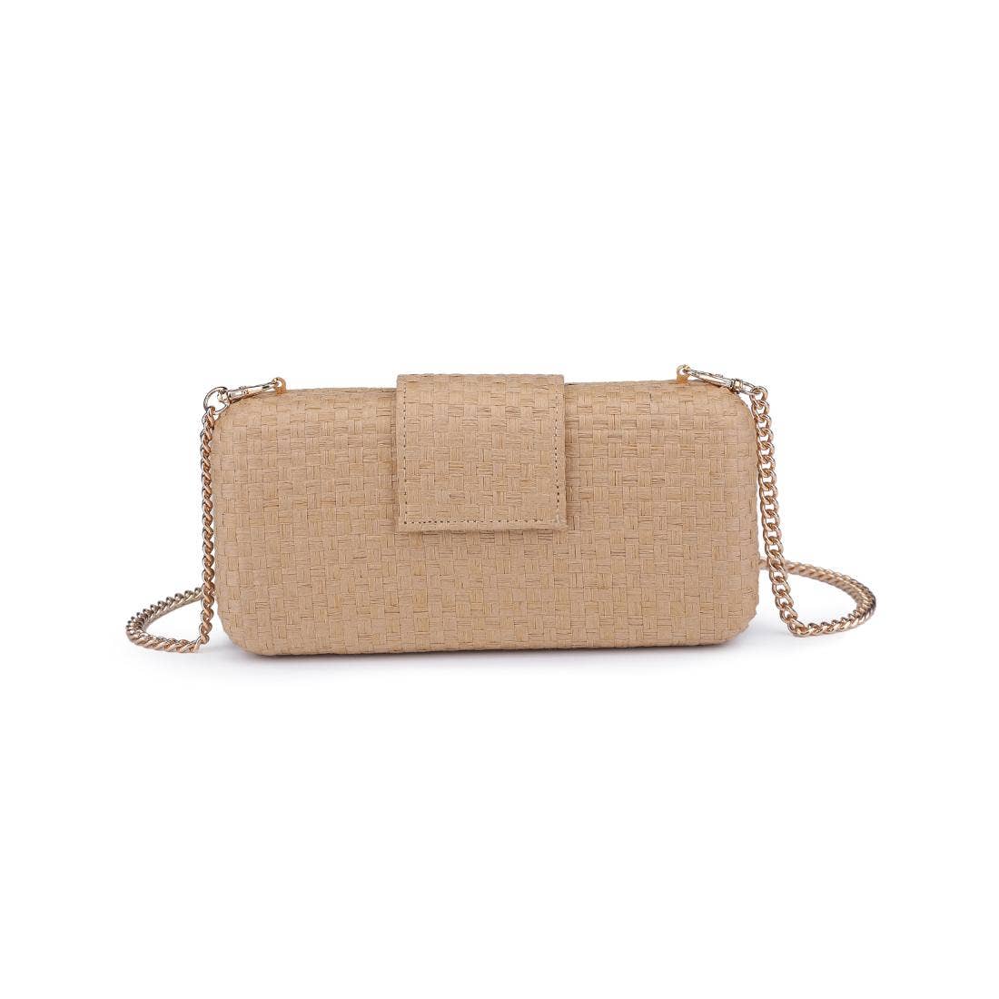 Sylvi Woven Checkerboard Clutch Handbag