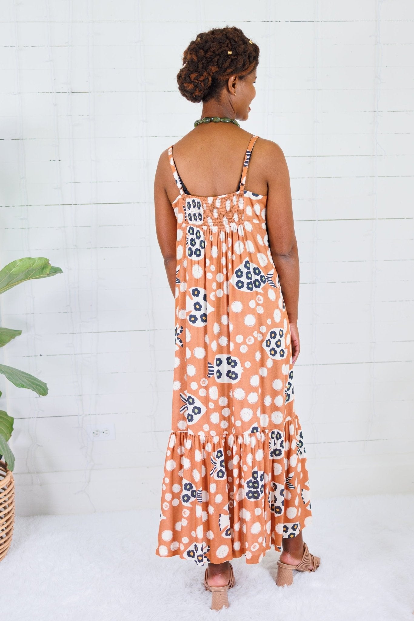 Bitsy Tan Maxi Dress Briton Court