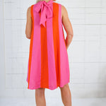Bivens Pink + Orange Stripe Mini Dress THML