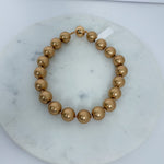 Blaine Worn Gold Ball Beaded Necklace Golden Stella 