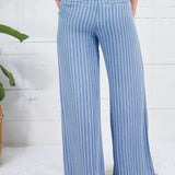 Blake Blue Ribbon High Rise Wide Leg Pant Kut
