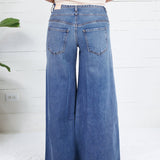 Blake Brightly Double Waistband Wide Leg Jean Kut