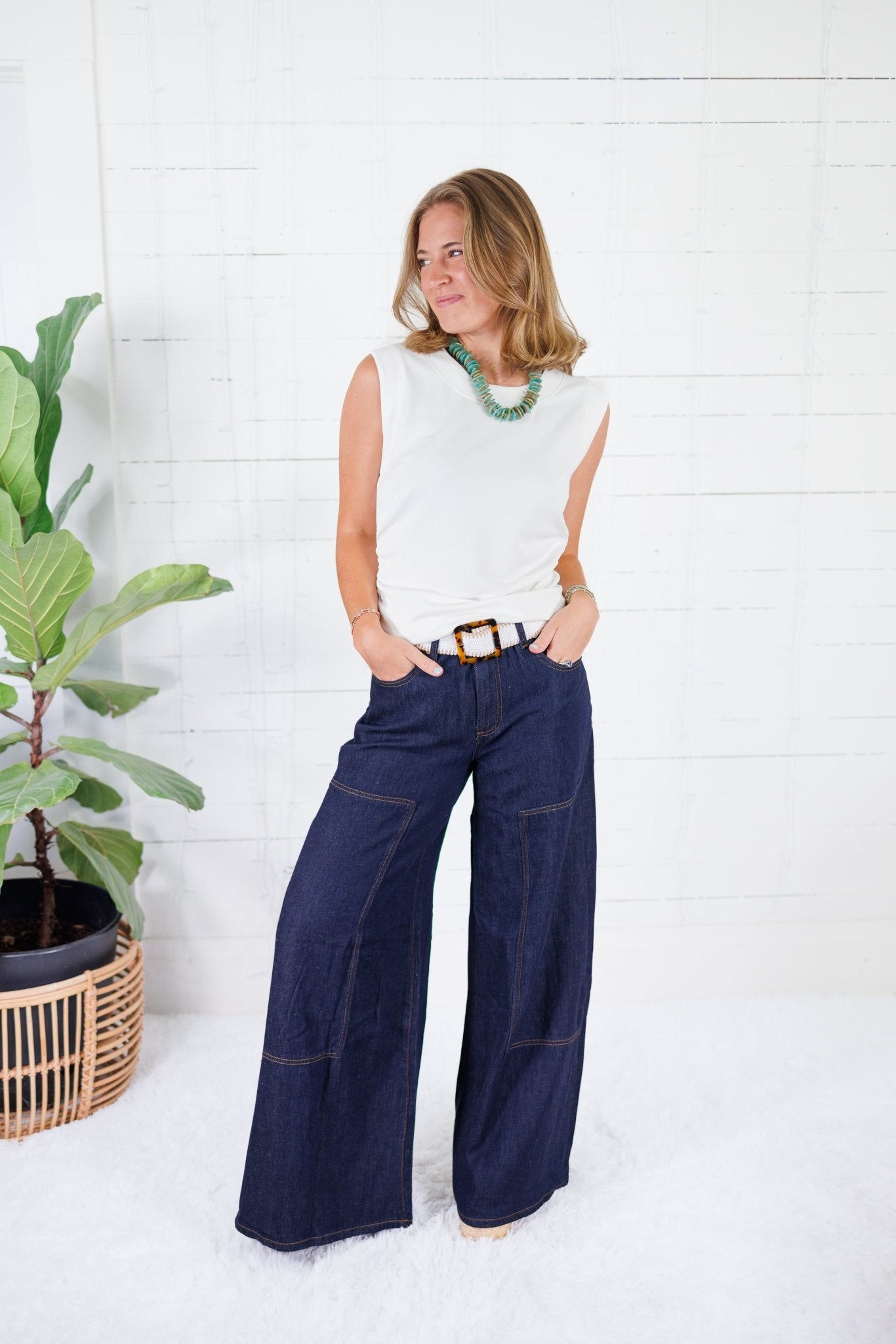Blake Marketable Wide Leg Jeans - B2 Bottoms - Jeans - Clover + Bee