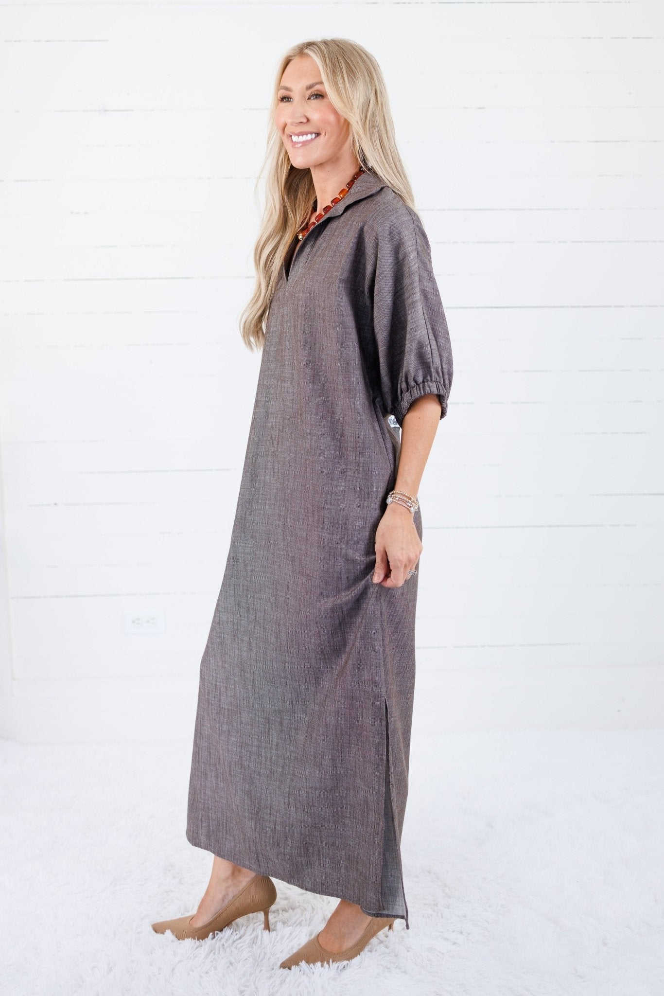 Blakely Chestnut Dress Adrienne