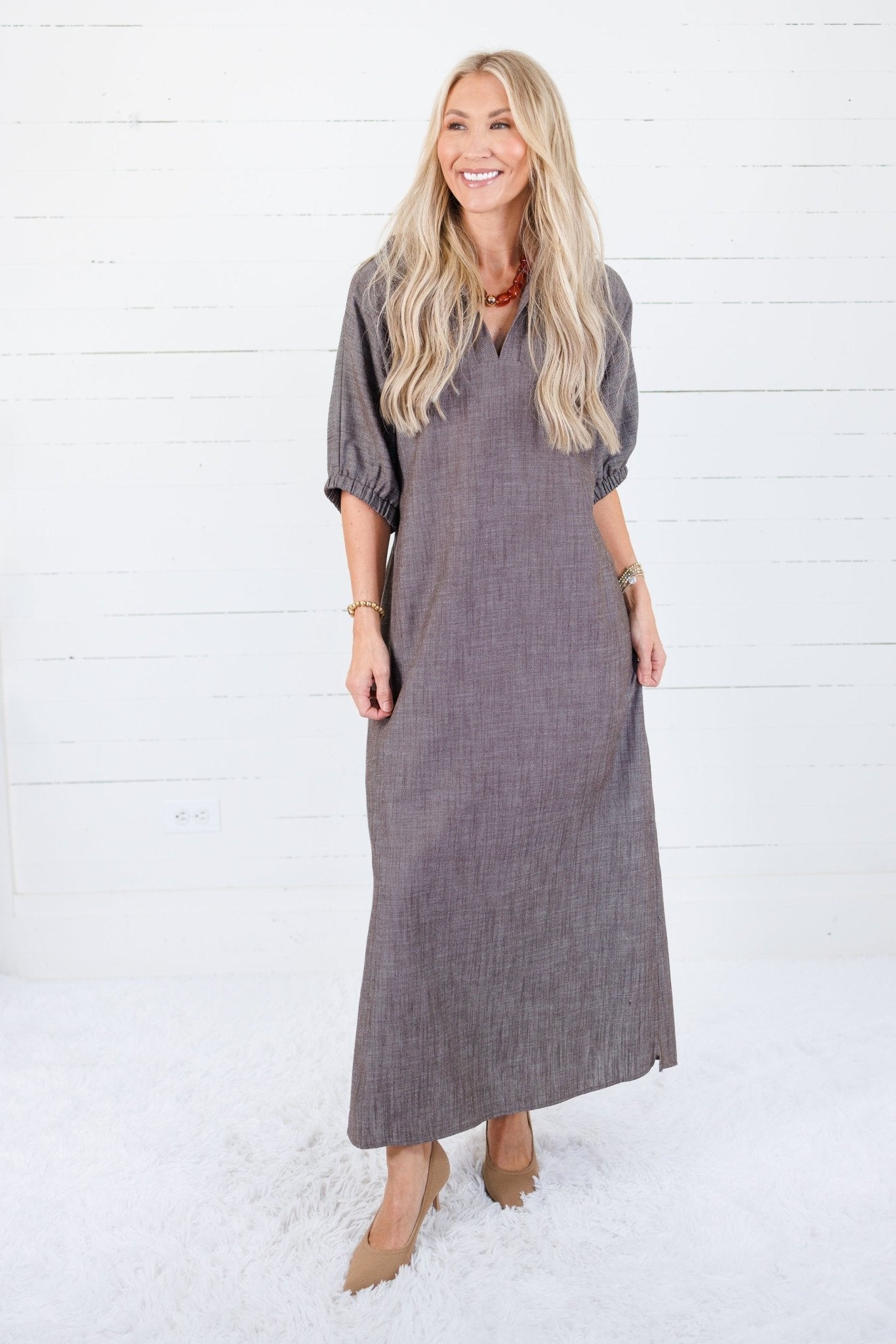 Blakely Chestnut Dress Adrienne