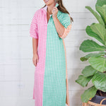 Blakely Multi Seersucker Maxi Dress Adrienne