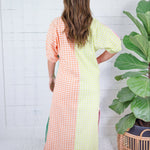 Blakely Multi Seersucker Maxi Dress Adrienne