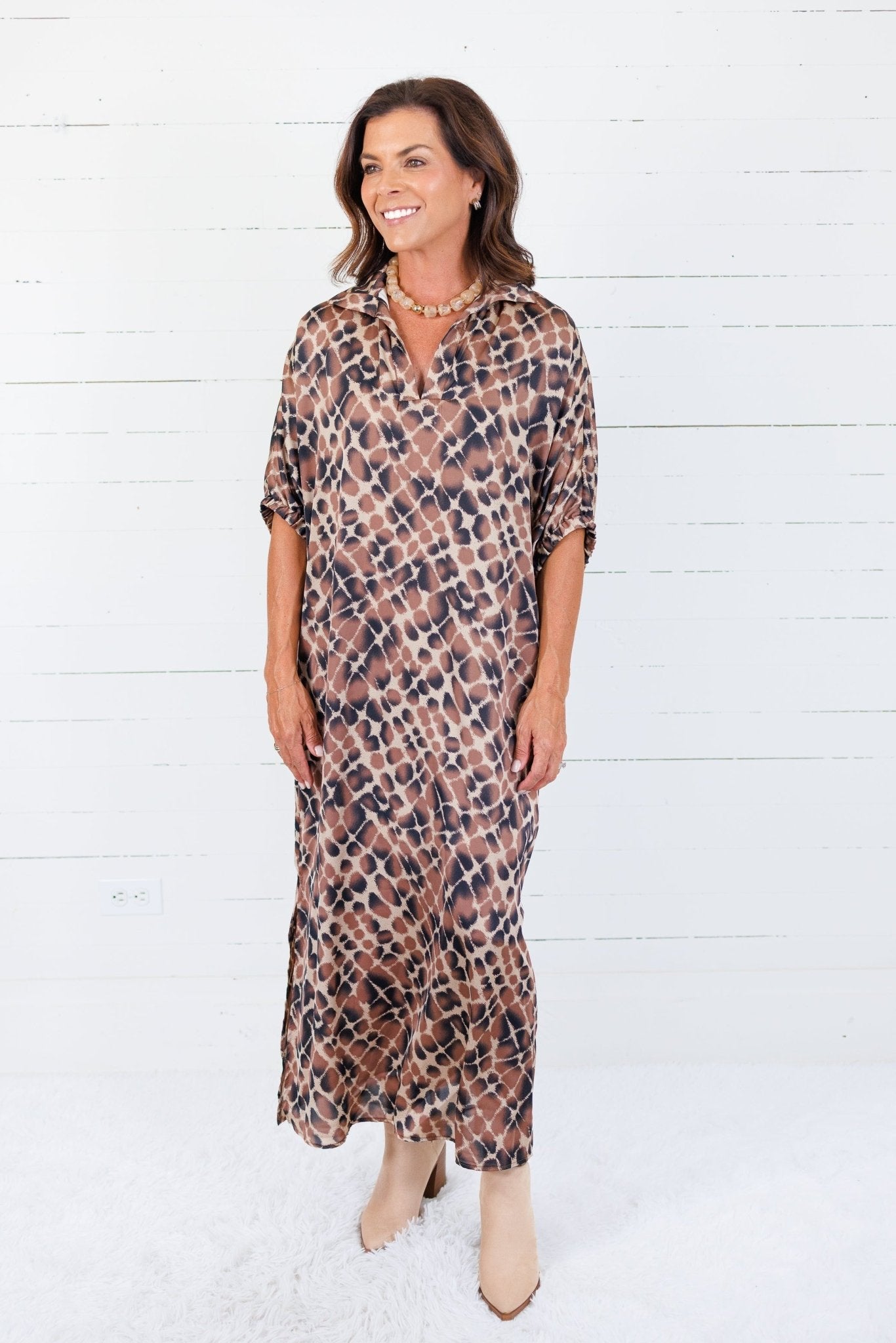 Blakely Spotted Dress Adrienne