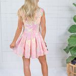 Bolton Big Pastel Floral Collar Mini Dress Karlie
