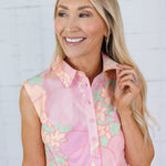 Bolton Big Pastel Floral Collar Mini Dress Karlie