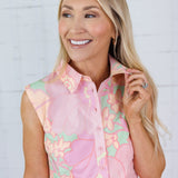 Bolton Big Pastel Floral Collar Mini Dress Karlie