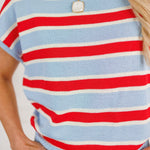 Bomb Pop Stripes Sleeveless Sweater Entro