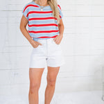Bomb Pop Stripes Sleeveless Sweater Entro
