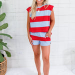 Born in the USA Striped Shorts Entro