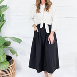 Bostany Beige Stripe Button Top Molly Bracken