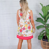 Boykin Bright Floral Mini Dress THML