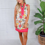 Boykin Bright Floral Mini Dress THML