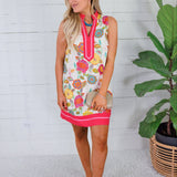 Boykin Bright Floral Mini Dress THML