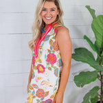 Boykin Bright Floral Mini Dress THML