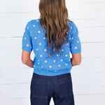 Brenda Blue + Cream Dotty Cardigan Sunday Edition