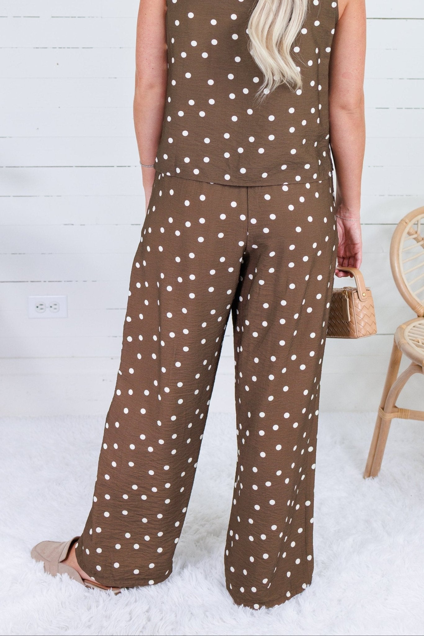 Brindley Cocoa Polka Dot Pants