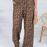 Brindley Cocoa Polka Dot Pants