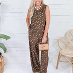 Brindley Cocoa Polka Dot Pants