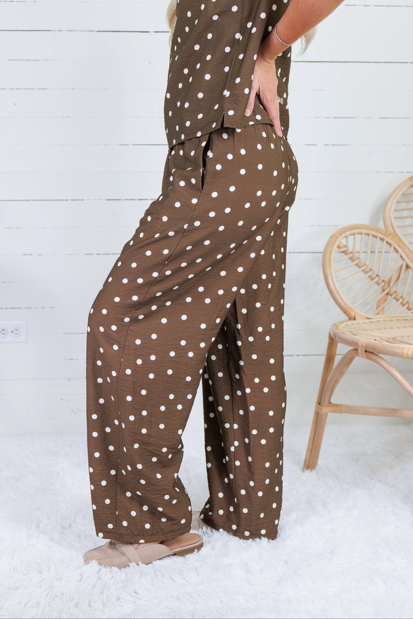 Brindley Cocoa Polka Dot Pants