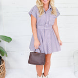 Brooke Stripe Shirt Dress Karlie