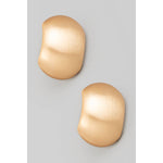 Brushed Metallic Shield Earrings - A3 Accessories - Jewelry - Earrings - Clover + Bee